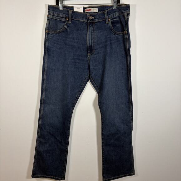 Wrangler Bootcut Denim Jean 36 X 32 Stretch Medium Wash Western Cowboy Rodeo NWT - Picture 8 of 8